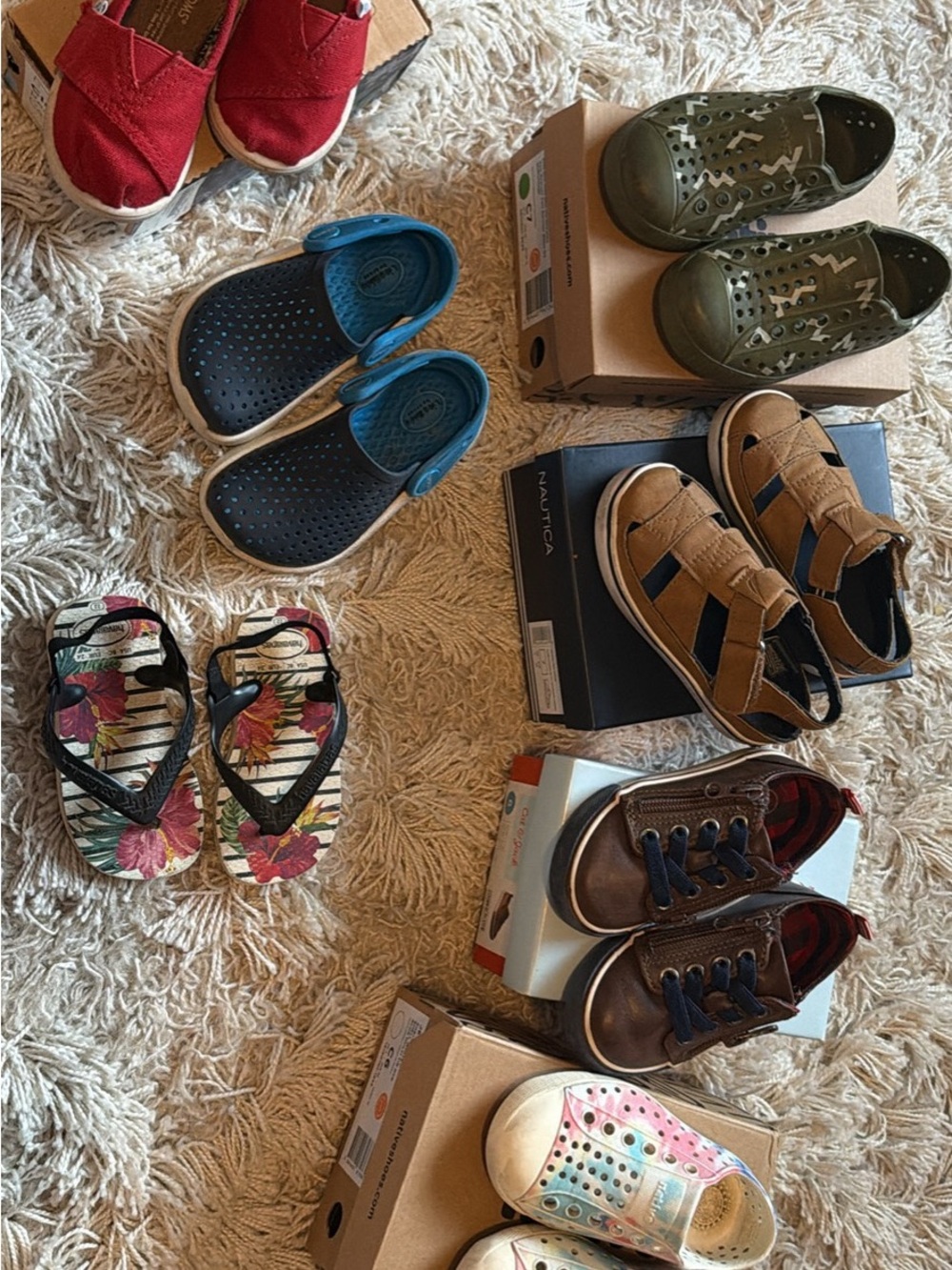 Toddler shoe bundle ranging from size 5-7